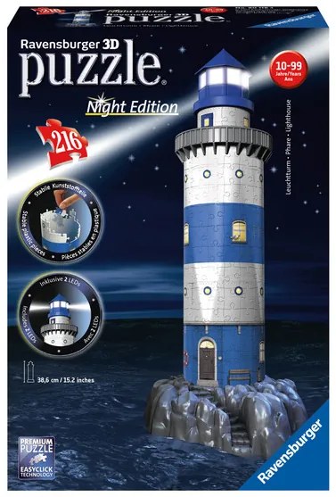 Ravensburger 3D LED puzzle stavba (maják) (100356473)