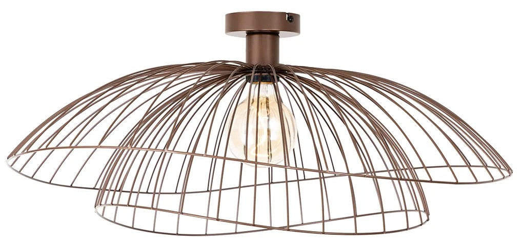 Dizajnové stropné svietidlo bronzové 45 cm - Pua