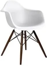 Designová židle DAW, bílá (Tmavý buk)  S41293 CULTY +