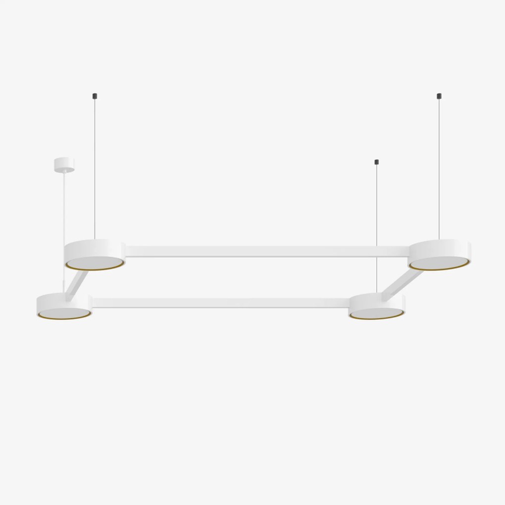 Lucis závesné svietidlo Infinity II 74,8 W 3000K akrylátové sklo biela 24.K1.