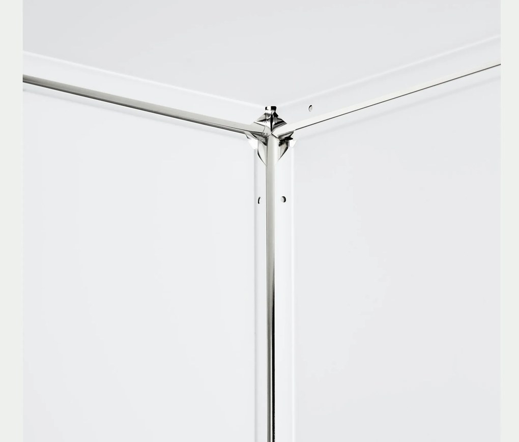 Kovová skrinka »CN3« s 2 výklopnými priečinkami, biela