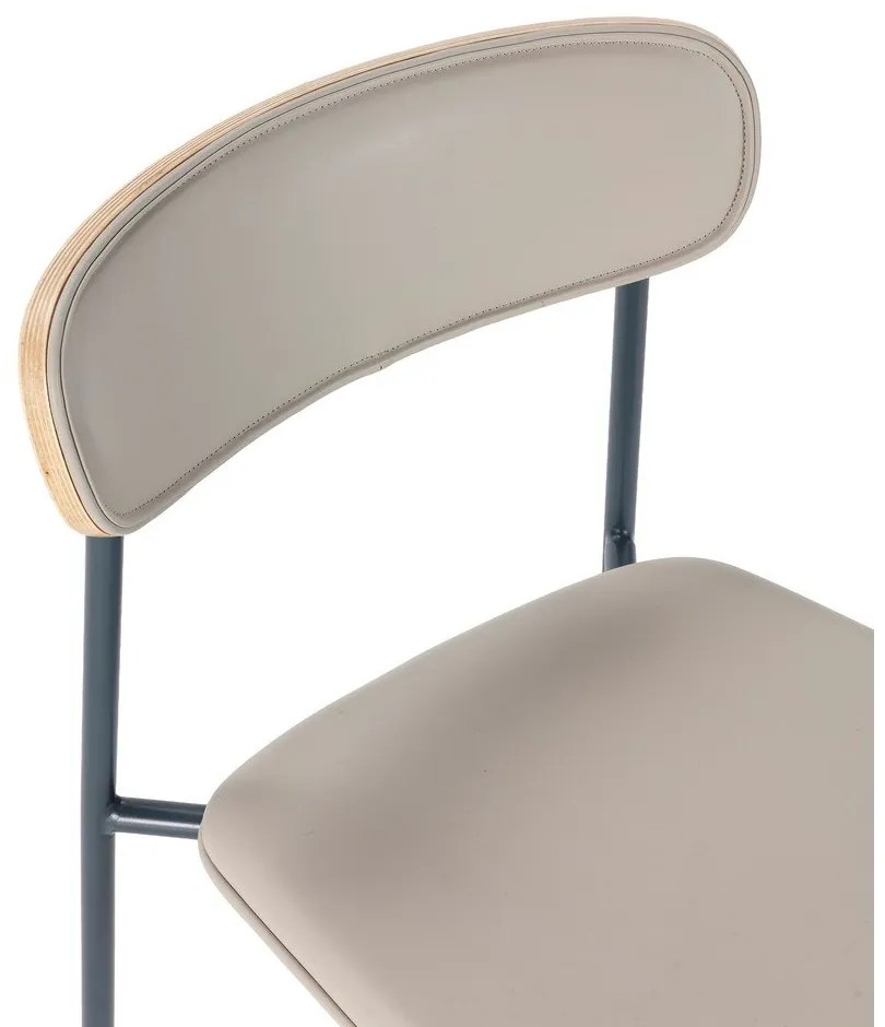 Béžové čalúnené barové stoličky v súprave 2 ks (výška sedadla 65,5 cm) Saula – Marckeric