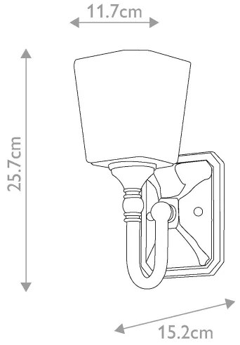 Elstead FE-CONCORD1-BATH - LED Kúpeľňové svietidlo CONCORD 1xG9/3W/230V IP44