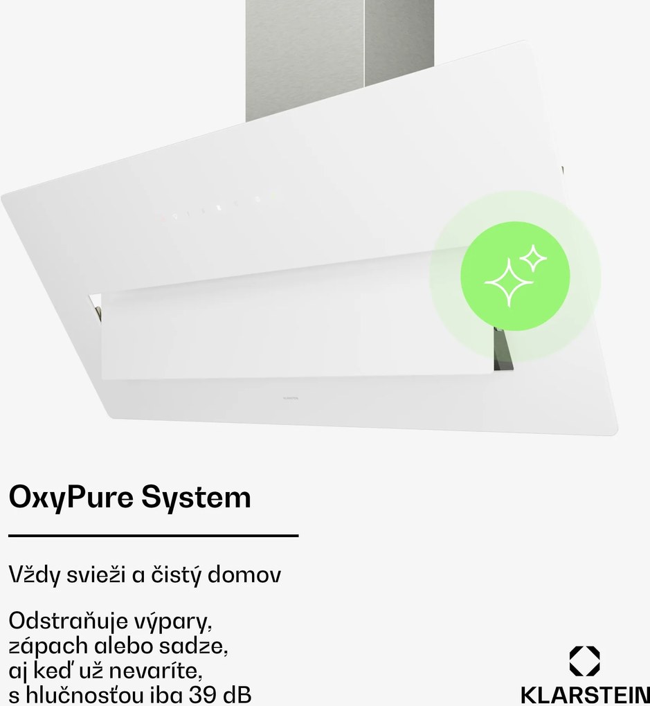 Klarstein SleekAir digestor | A+++ | 717 m³/h | dotykové ovládanie | LED | 90 cm