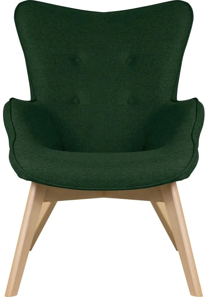 Tmavozelené kreslo Niko – Ropez