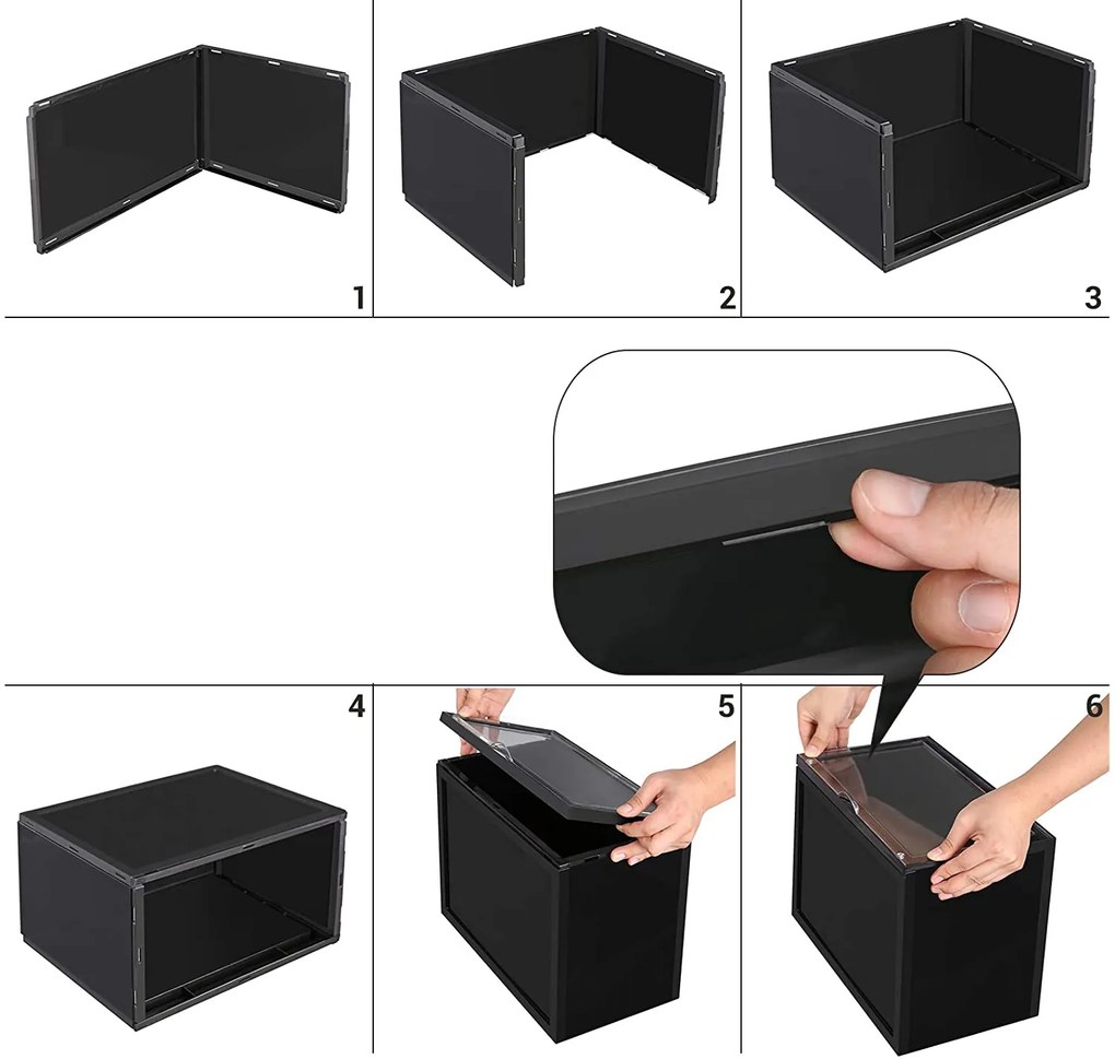 Organizér na topánky Lexy čierny