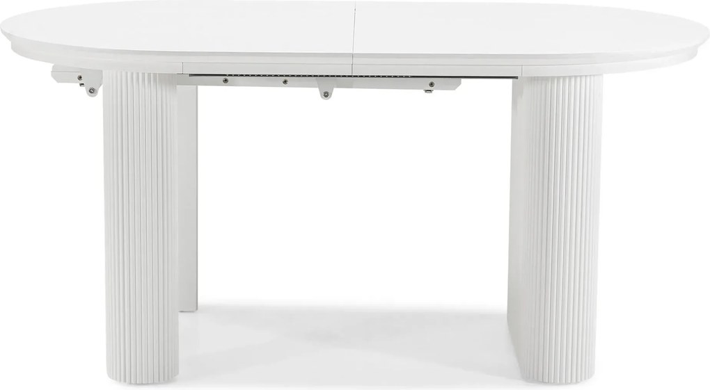 Jedálenský rozkladací stôl Audrey 160/240 cm biely