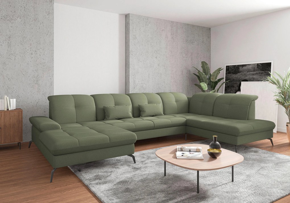 XXXLutz SEDACIA SÚPRAVA, textil, olivovozelená Sit & More - Sedačky - 000144009661