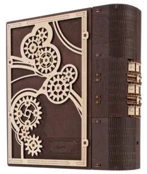 Ugears - 3D drevené mechanické puzzle Kniha tajomstiev