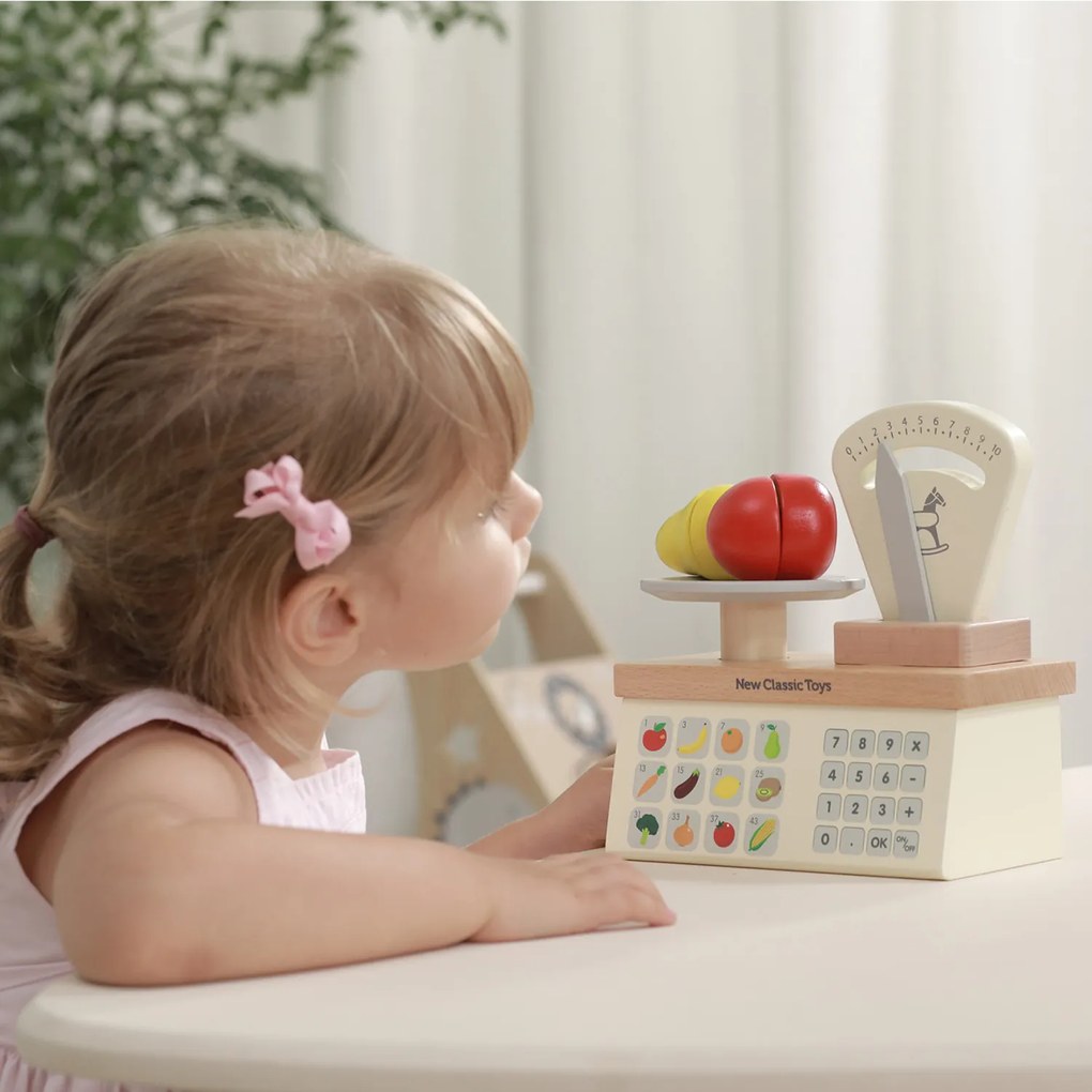 Detská drevená váha