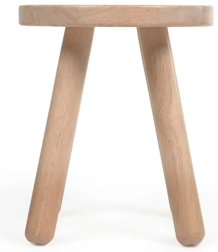 Detská stolička z kaučukového dreva Kave Home Dilcia, ø 24 cm