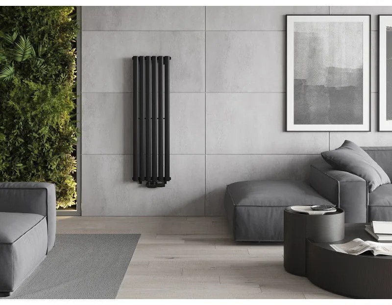 Mexen Oregon, vykurovacie teleso 1200 x 360 mm, 417 W, čierna, W202-1200-350-00-70