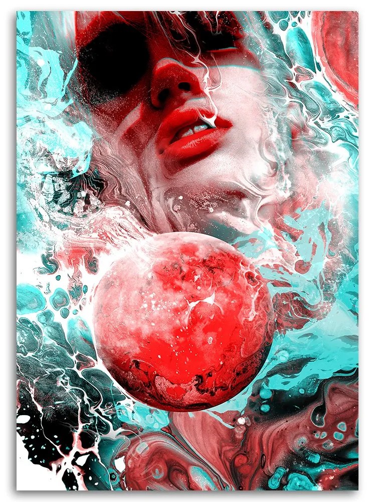 Gario Obraz na plátne Ústa ženy a planéty - Barrett Biggers Rozmery: 40 x 60 cm