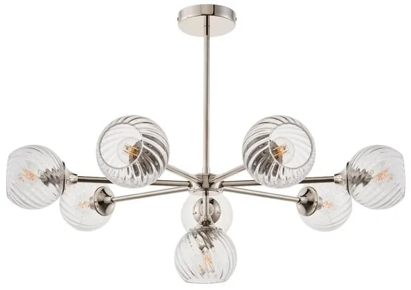 Endon 104051 - Lestenec na drogu ALLEGRA 8xE14/7W/230V sijajni krom