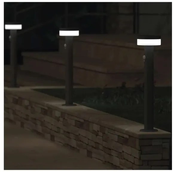 LED solárna lampa so senzorom LED/2W/3,7V 1200 mAh IP44 50 cm