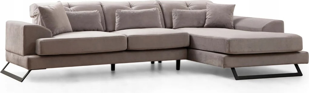 Rohová sedačka Frilana (sivá) (p)