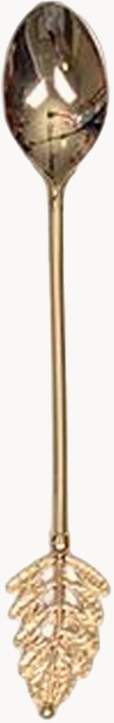 Vysoko leštené čajové lyžičky Leaf, 6 ks