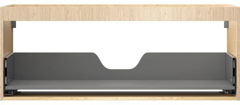 Mexen Box-A, závesná skrinka 120 cm, 1 zásuvka, dub, 91AX0-1200-470-1-81