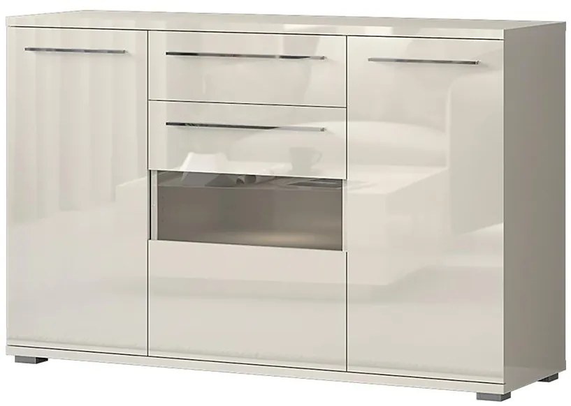 Komoda Piano K150V-3KS1F/PN-71/KA/71 lakované beige