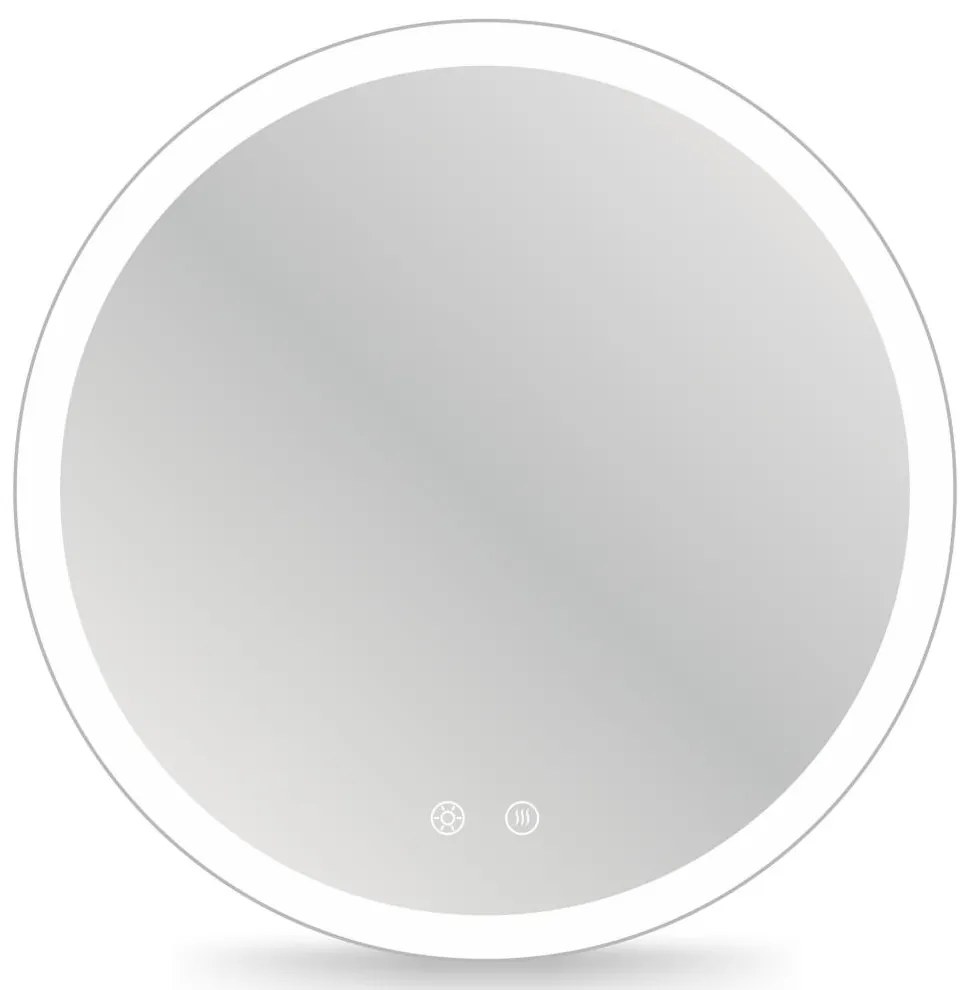 Brilagi - LED stmievateľné vyhrievané zrkadlo s podsvietením CLARA PRO LED/19W/230V pr. 60 cm IP44