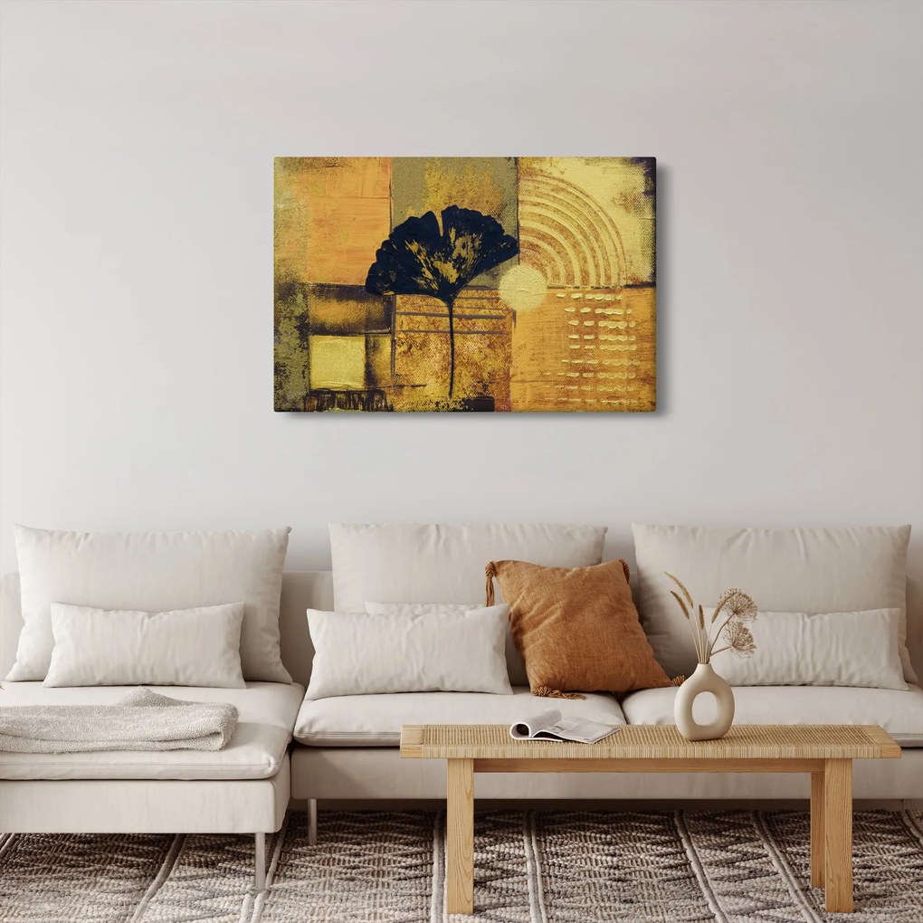 Obraz - List ginkgo (90x60 cm)