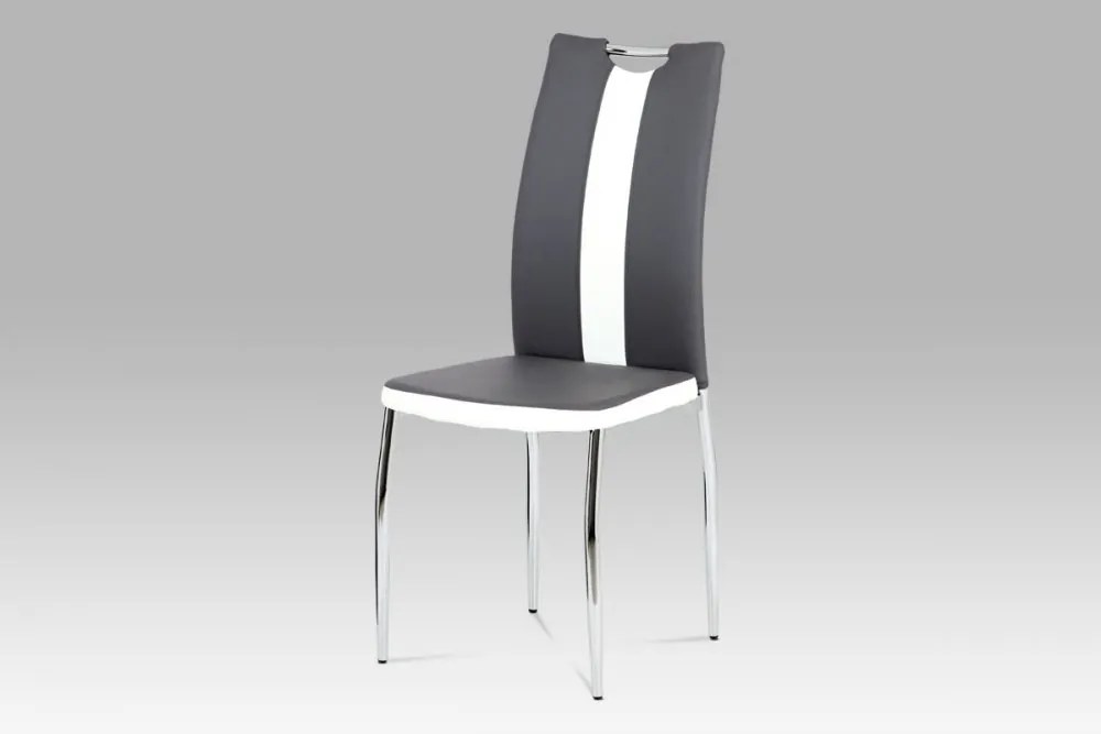 Jedálenská stolička AC-2202 GREY sivá / biela Autronic