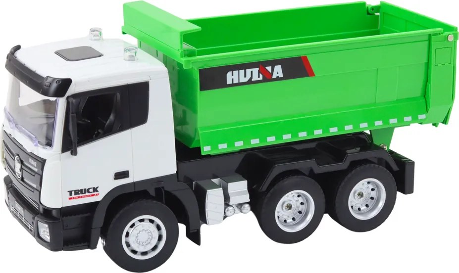 LEAN Toys Diaľkovo ovládaný sklápač RC 1:18, zelený