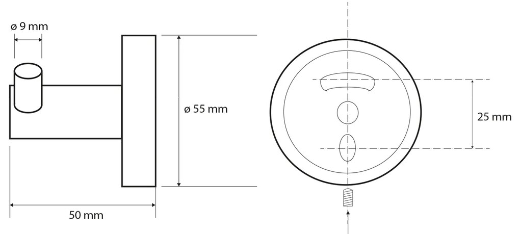 Sapho Sapho, X-ROUND BLACK dvojháčik, čierna, XR202B