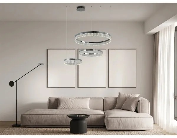 LED Stmievateľný krištáľový luster na lanku THALIA LED/120W/230V 3000-6000K + DO