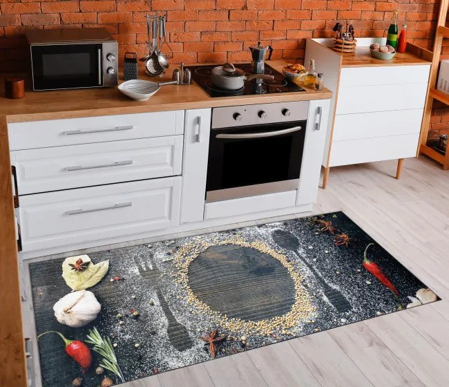 Protišmykový koberec / behúň ANDRE 33150 hnedý / béžový