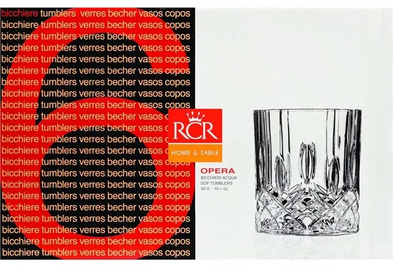 RCR OPERA POHÁR NA WHISKY 300ML SADA 6 KS