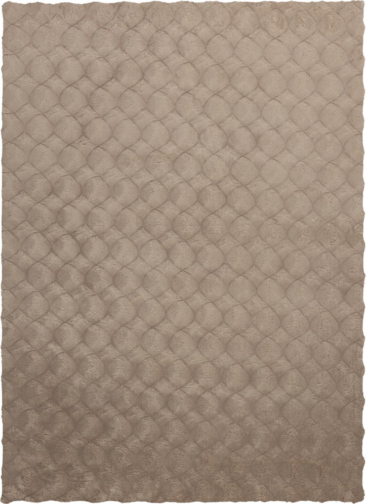 Kusový koberec Diamond Cut 800 Taupe, 80x150, hnedá, obývacia izba, Obsession