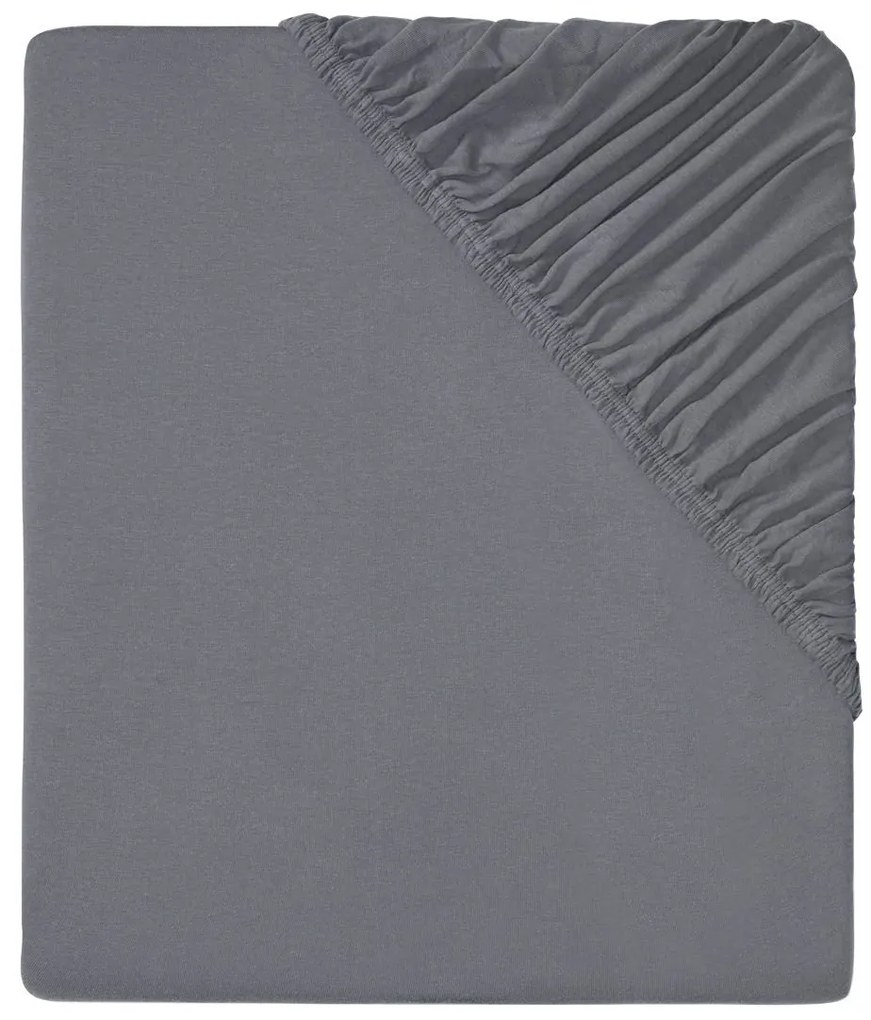 Mexx Home Džersejová napínacia plachta, 160 x 200 cm (antracitová), šedá (100311036)