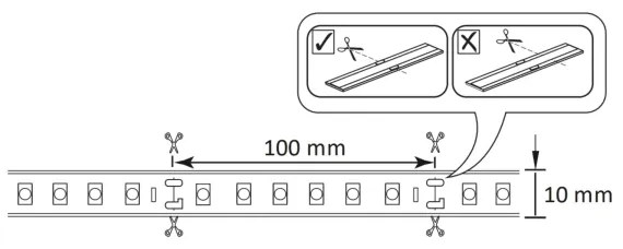LED RGBW Stmievateľný vonkajší pásik 5m LED/24W/12V IP65