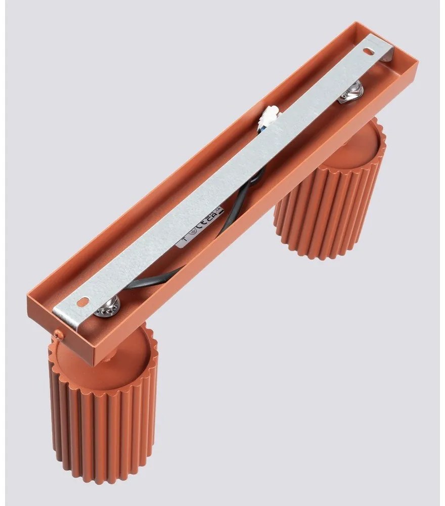 Bodové svietidlo v tehlovej farbe 6,5x30 cm Gleam – Sollux