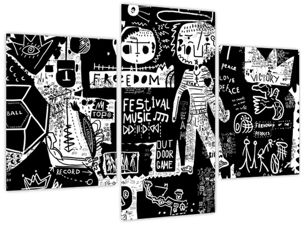 Obraz - Graffiti (90x60 cm)