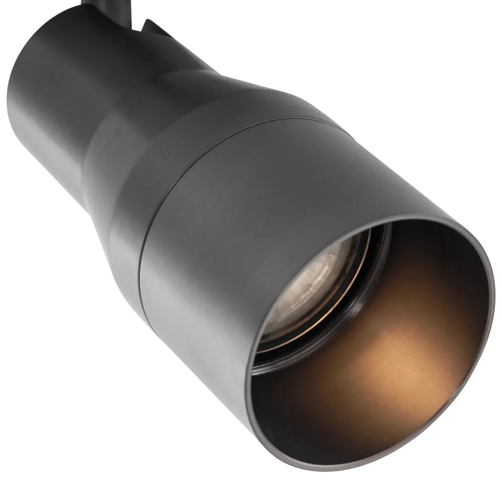 Moderné stropné bodové svetlo tmavosivé GU10 50 mm okrúhle - Stanley