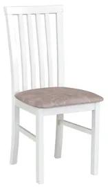 Jedálenská stolička MILANO 1 Biela Tkanina 10B