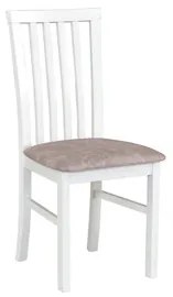 Jedálenská stolička MILANO 1 Biela Tkanina 5B