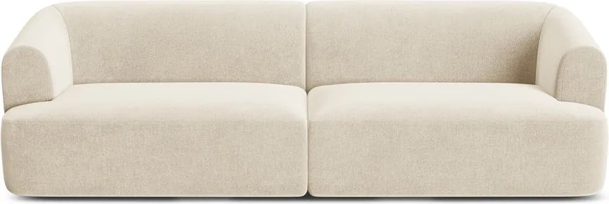 Béžová zamatová pohovka 255 cm Campi – Cosmopolitan Design