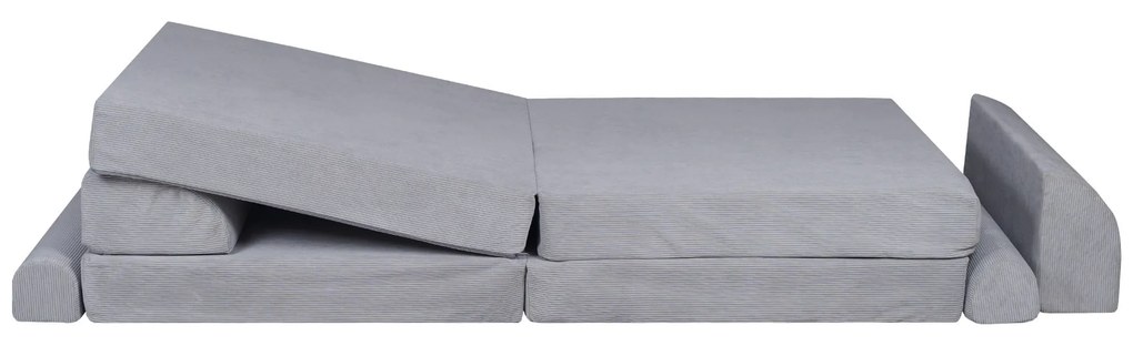 Variabilná detská pohovka MeowBaby® Premium, grey