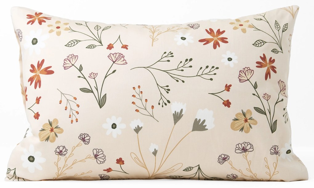 Saténová obliečka na vankúš 40 x 60 cm - Vanessa béžová