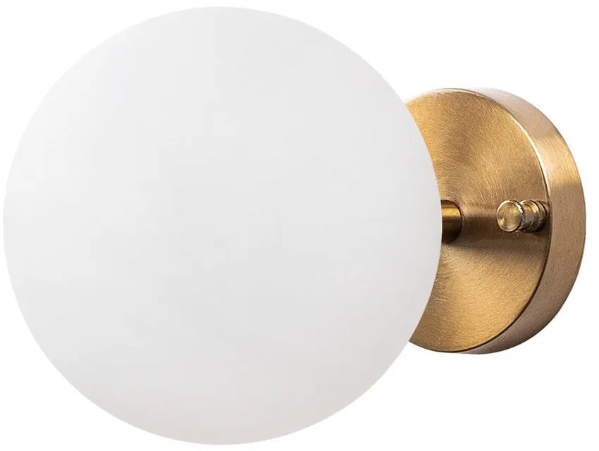 Nástenné svietidlo v bielej a bronzovej farbe ø 15 cm Atmaca – Opviq lights