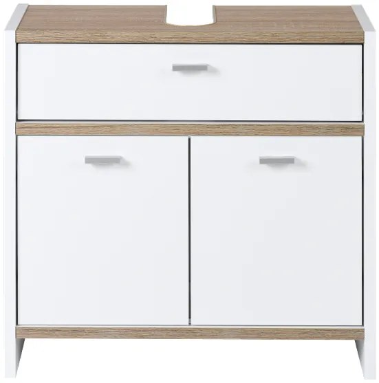 Livarno home Skrinka pod umývadlo, biela, 58 x 55 x 28 cm (100392443)