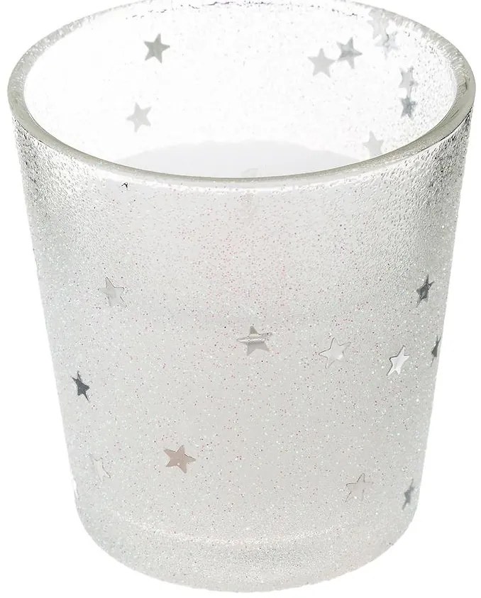 Svietnik + svieca 8 cm biela 143691bl