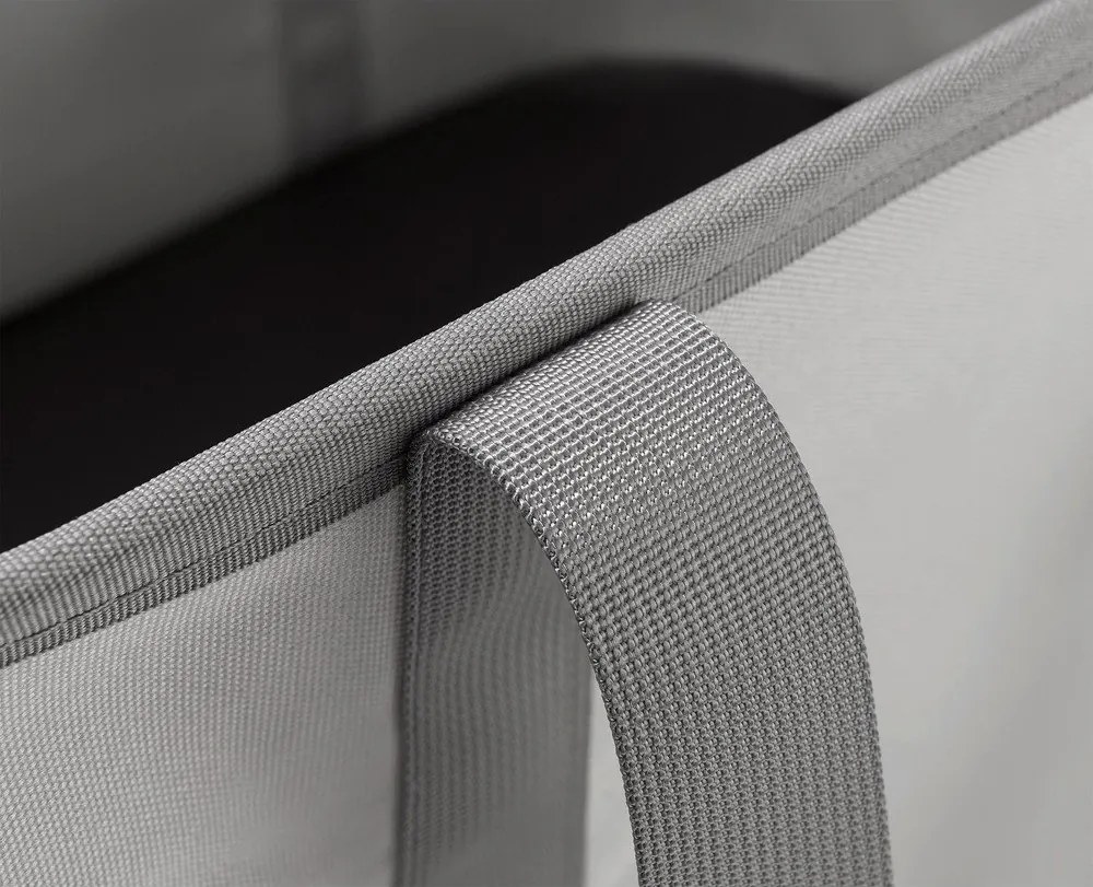 Sivý látkový skladací kôš na bielizeň 35 l Duo – Joseph Joseph