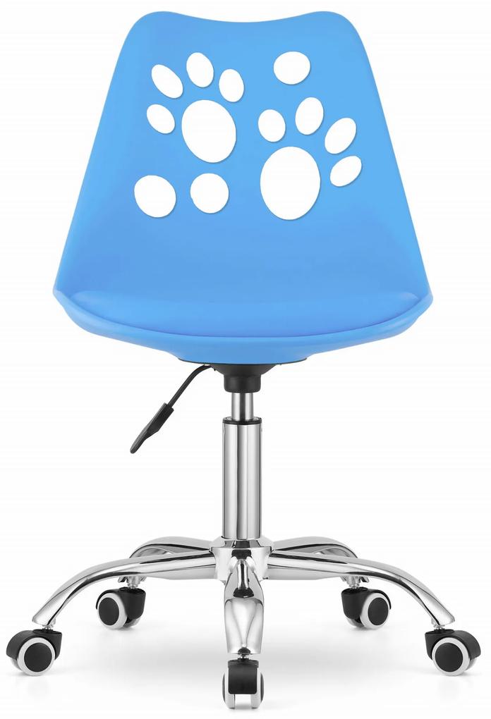 PreHouse Otočná stolička PRINT - modrá