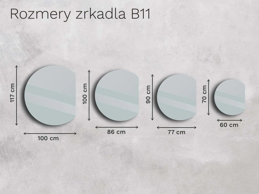 Zrkadlo Base B11 60×70
