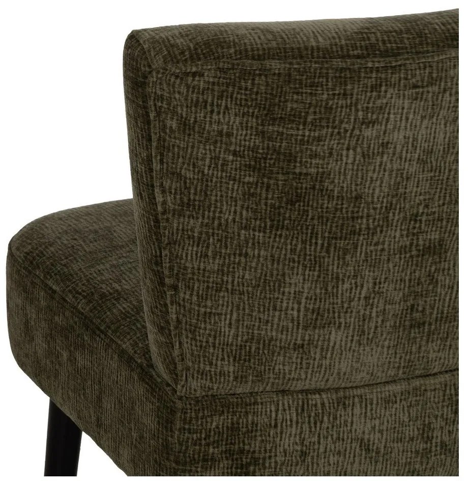 Zelené ženilkové kreslo – Ixia