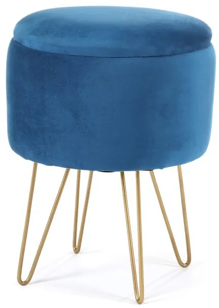 Úložná taburetka LILI modrá